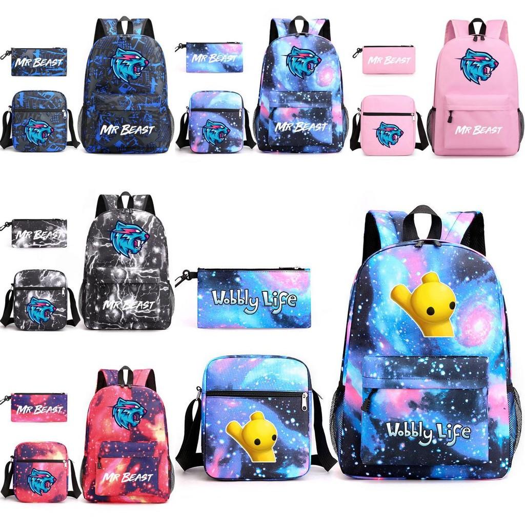 Школьный рюкзак Brawl Stars Набор из трех предметов Мультяшные сумки для хранения Подарок Детям