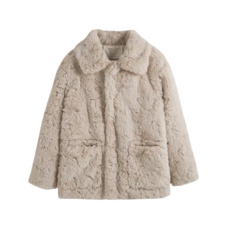 Зимнее новое пальто из искусственного меха ягненка, женское средней длины, тонкое, утолщенное, из искусственного кроличьего меха