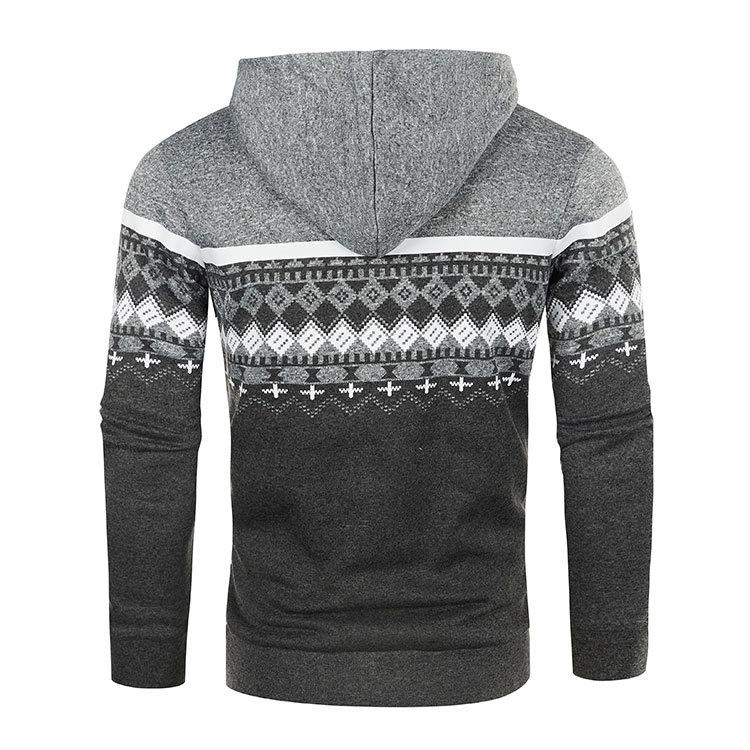 Winter Warm Knit Cardigan Men Autumn Hooded Sweater Coats Fashion Knitwear Korean Zip-Up Cardigan Sweater Knitted Jacket Man Streetwear Yasheng