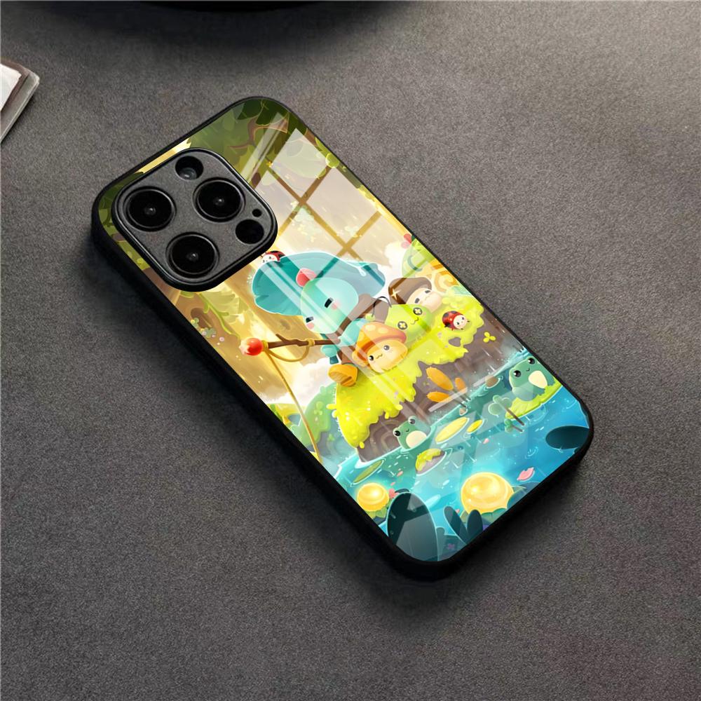 MapleStory Phone Case For 17 Pro Max IPhone 16 Pro 14 12 11 13 Mini X XR XS 15 Plus SE Glass Cover