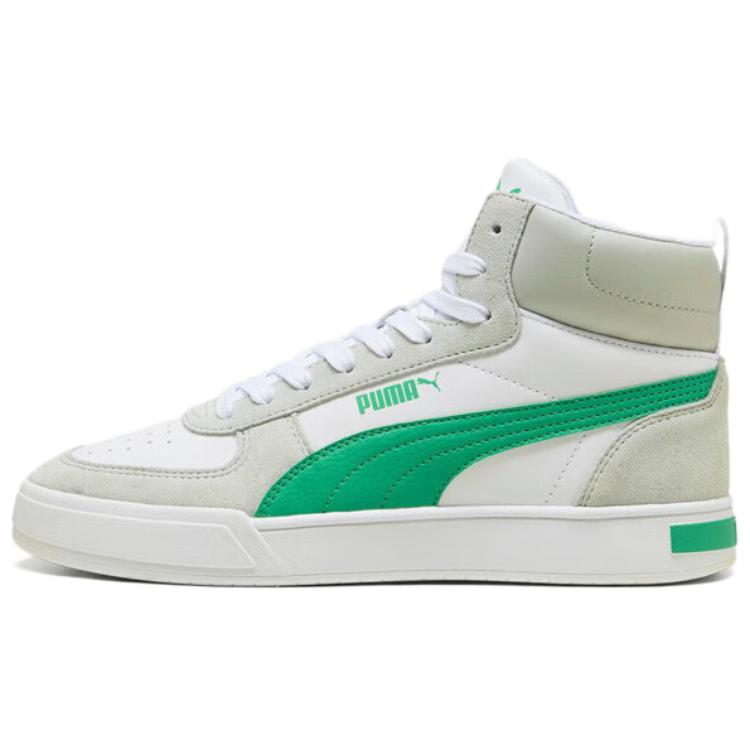 Puma Кеды Caven Mid SD Устойчивые к истиранию Средняя высота Кеды для скейтбординга Унисекс Белый Зеленый 401798-01