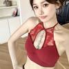 #Summer new pure desire sexy diamond chain lace splicing chest wrap inner and thin female integrated with chest pad
