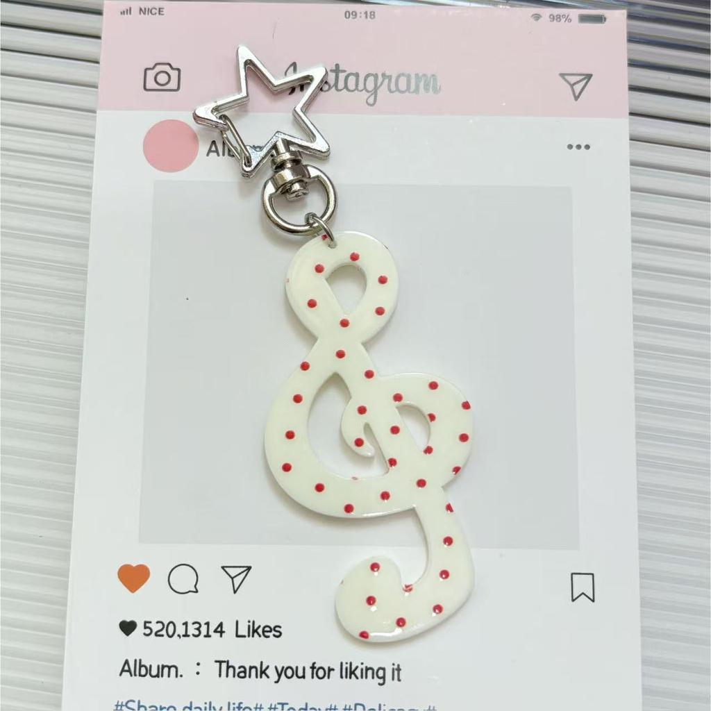 Мода Винтаж Органайзер для ключей Ретро Горошек Полосатый Нота Звезда Шарм для сумки Милый Инс Держатель для ключей Милый Забавный Подарок