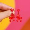 Fashion Jewelry Chinese Style Pony Earrings Heart Star Horse Drop Earrings  Gift
