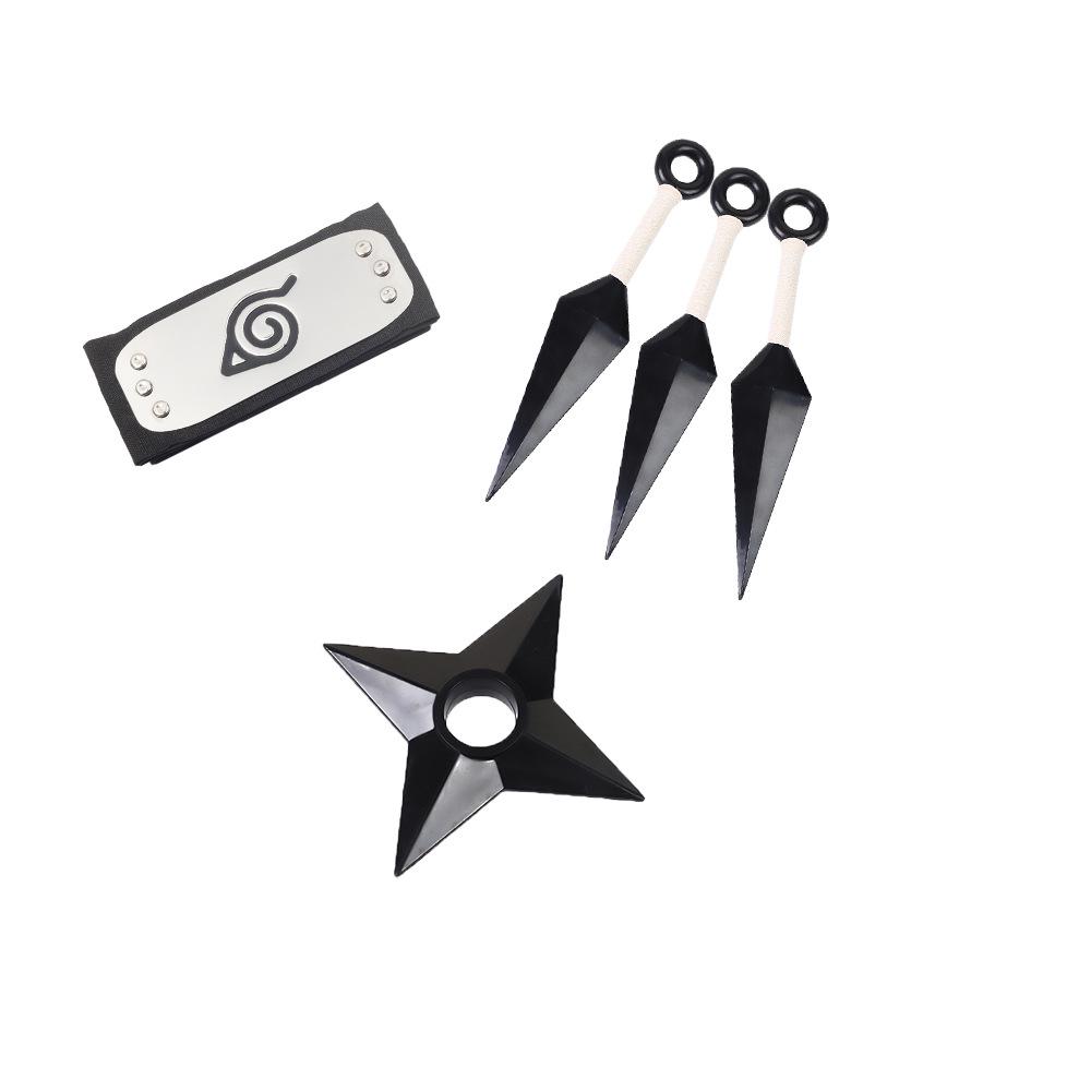 Доступный: Маска Какаши, Кунаи и сюрикены Наруто, Набор повязки Конохи