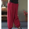 Осенние и зимние брюки Harun, женские винтажные повседневные спортивные брюки со шнуровкой в ​​стиле литературы, длинные брюки