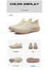 Мужские спортивные кроссовки-слипоны Flyknit - Дышащие, плоские, повседневные кроссовки на весну/лето.