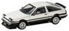 Toyota Sprinter Trueno Late Model JDM Style 1/64 White/Black