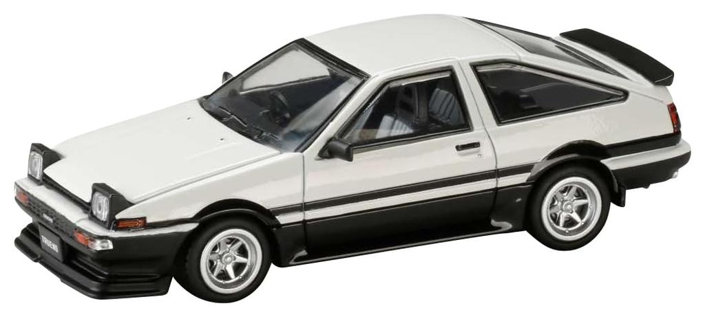 Toyota Sprinter Trueno Поздняя модель JDM Стиль 1/64 Белый/Черный