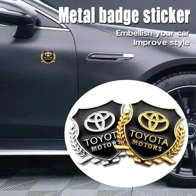 2026 Новый Для Toyota 3D Металлический Наклейка на Кузов Автомобиля Багажник Значок Шильдик Наклейки Декорация для Toyota Chr rav4 Yaris prius avensis Corol