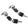 2pcs Cylinder Cam Locks Anti?Corrosion Secure Hardware with 4 Keys for Tool Box Drawer