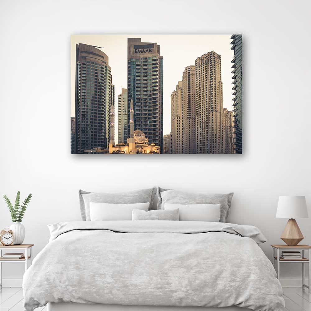 Canvas Print, Skyscrapers In Dubai Architecture