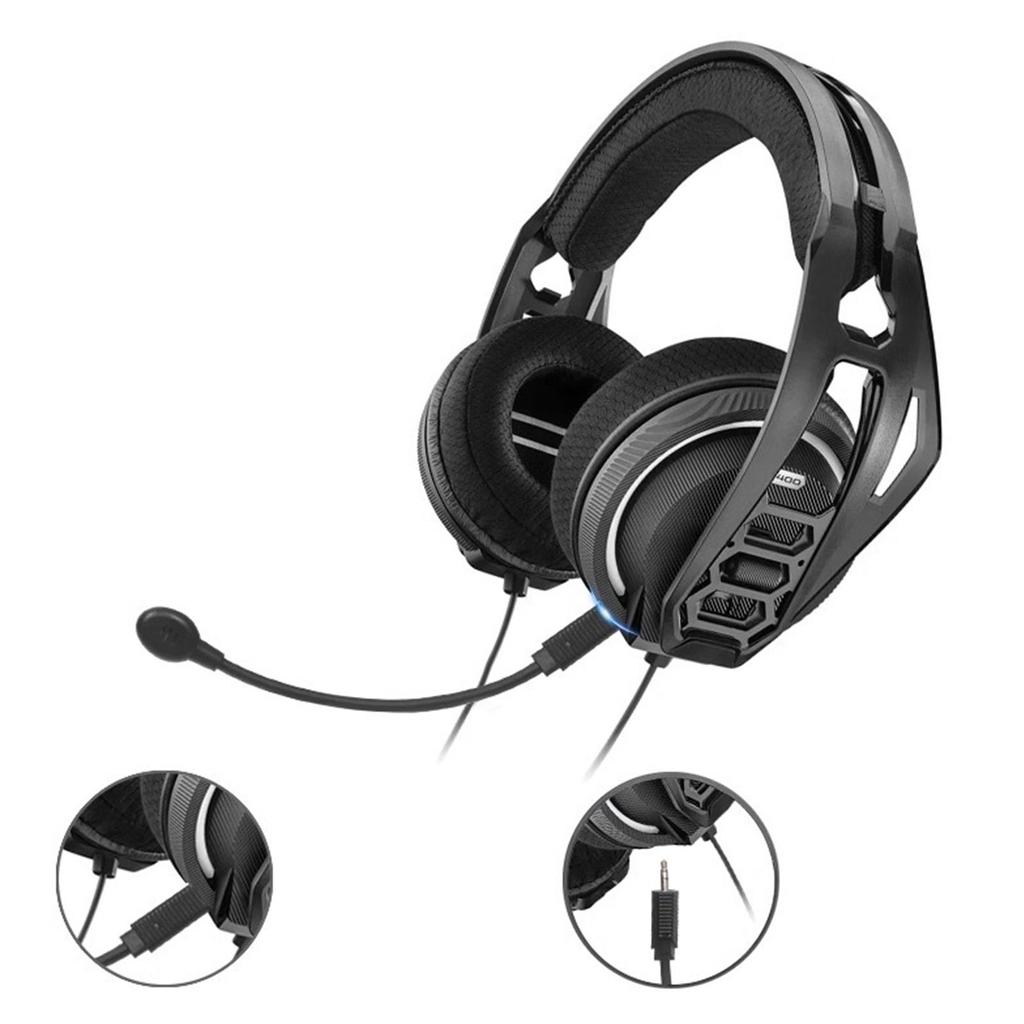 3.5mm Detachable Gaming Microphone Boom for Plantronics Rig 400 Headsets Clearly Voice Pickup Mic Boom Foam Filter