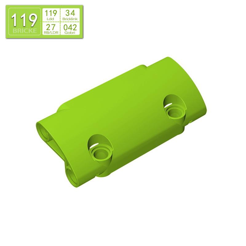 BRICKE Brick 7x3 Technic Panel - Compatible with Lego 24119, Ideal for Educational DIY Projects