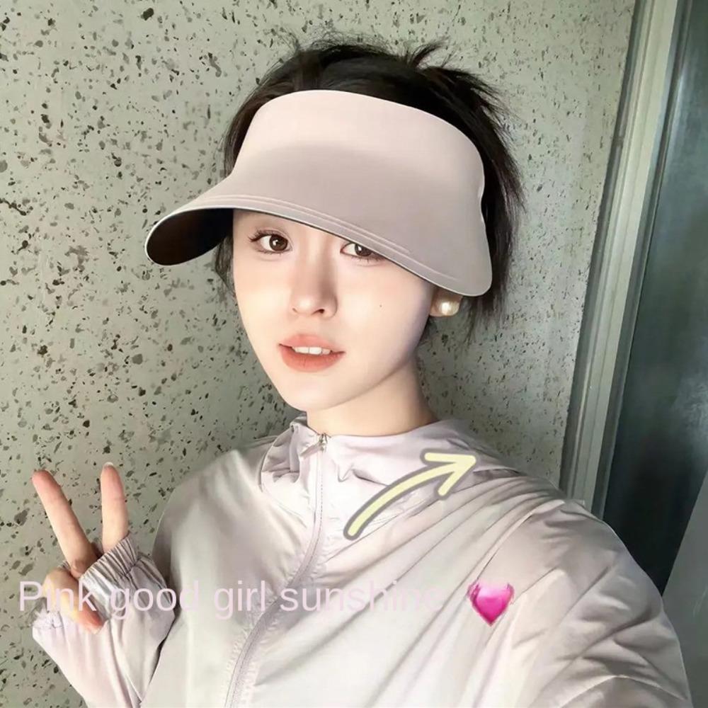 Дышащая бесшовная кепка-козырек Складная пляжная кепка Защита от УФ-излучения Солнцезащитная Кепка с пустым верхом Лето