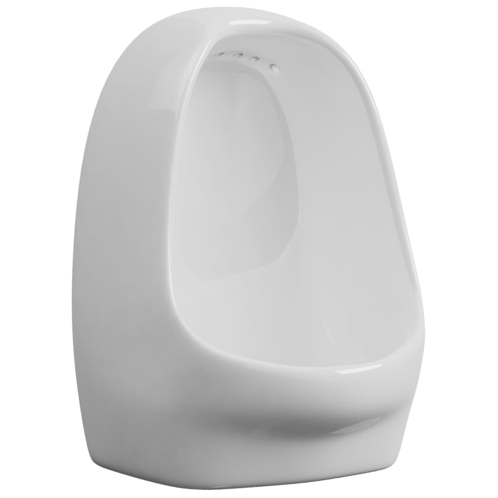 Vidaxl Pisuar Wiszący Z Zaworem Spłukującym, Ceramiczny, Biały
