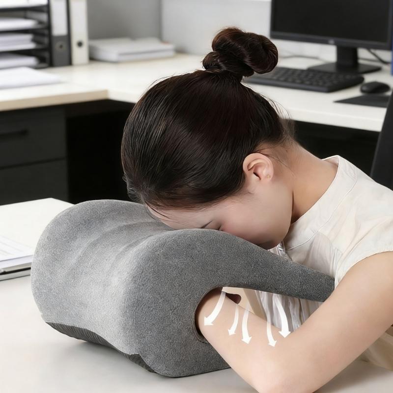 Headrest Attachment for Computer Chair Ergonomic Memory Foam Office Chair Neck Support Pillow with Cover for Napping