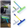 Набор стеклоочистителей с широким изогнутым лезвием, силиконовый скребок для окон, микрофибра