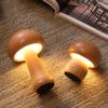 Mushroom Table Lamp LED Creative Wood Desk Lamp Bedroom Bedside Night Lights Home Decor Lamp Unique House Warm Gift Dropshipping
