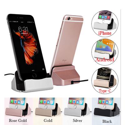 Для iPhone X 8 7 6 USB-кабель для синхронизации подставка для зарядного устройства для Xiaomi Android Type C Samsung подставка-держатель зарядная база док-станция