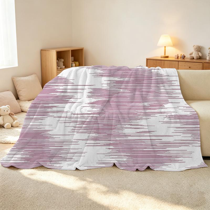 Soft Plush Fleece Blanket Breathable Minimalist Throw for Home, Couch, Office All-Season Cozy, Ideal for Christmas & Halloween