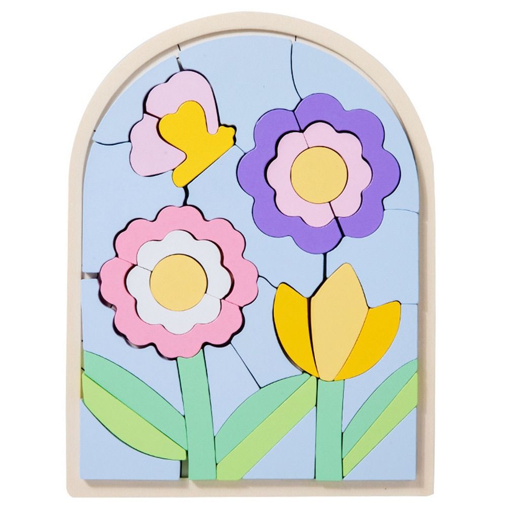 Irregular Shapes Wooden Rainbow Blocks Wood Irregular Puzzles Preschool Learning