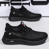 Men's Shoes Summer Fly-woven Mesh Breathable Men's Sports Shoes Hollow Versatile Trendy Shoes Fashionable Youth Casual Shoes