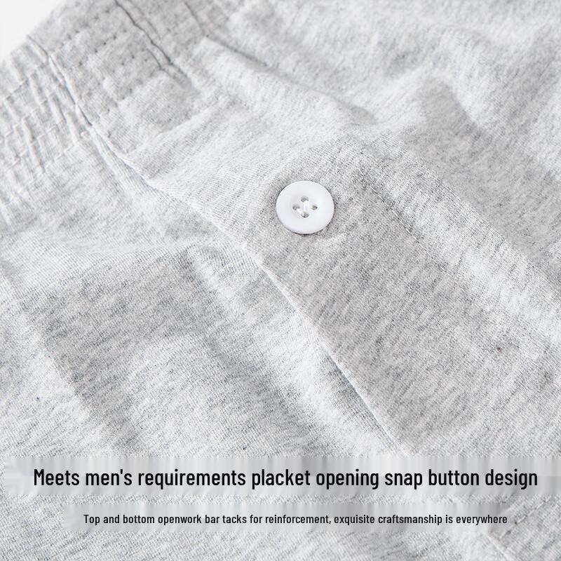 LANGSHA Мужские боксеры для отдыха из чистого хлопка