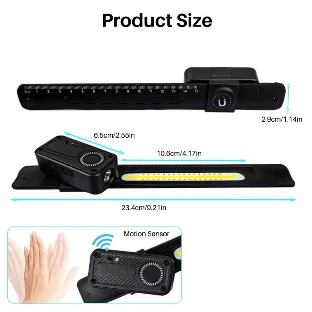 Motion Sensor Wristband Running Light Wave Sensing COB Floodlight Headlamp Cycling Use