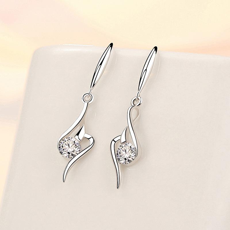 Lindon Copper Alloy Zircon Earrings Drop Earrings For Women Wedding Party Gifts