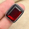 Красный гранат драгоценный камень стерлингового серебра 925 пробы ручной работы свадебный подарок кольцо ювелирные изделия