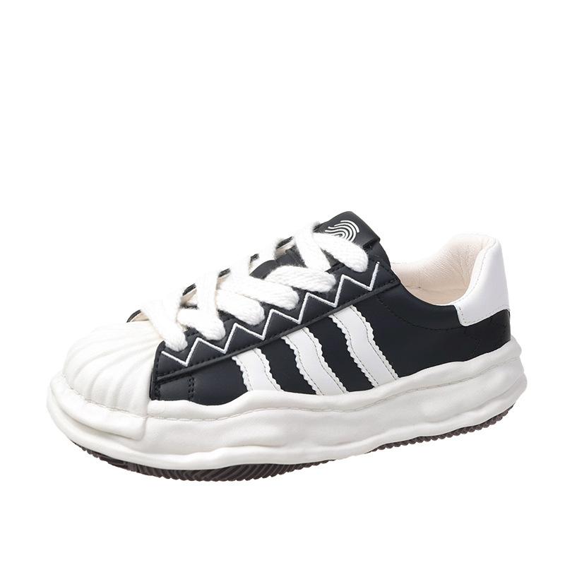 Маленькие белые туфли с распущенной подошвой, женские весенне-осенние студенческие повседневные спортивные туфли, модные туфли Tide Tide