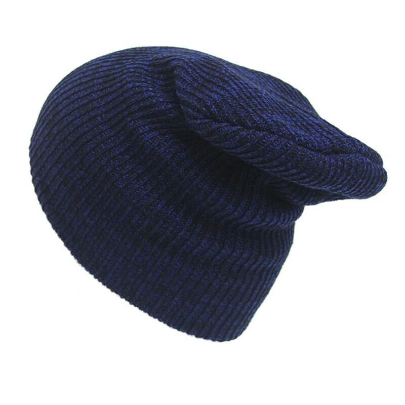 Winter Unisex Cotton Knit Hat Baggy Beanie Hat Crochet Outdoor Ski Cap Mask Skullies Toucas Gorros