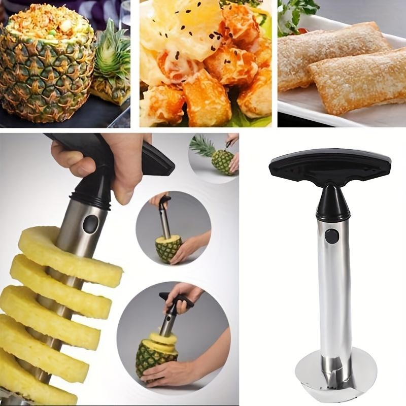 Pineapple Peeler Corer Stainless Steel 1pc Quick Easy Slicing Perfect Cores Durable Kitchen Gadget Home Chefs Kitchen Tools