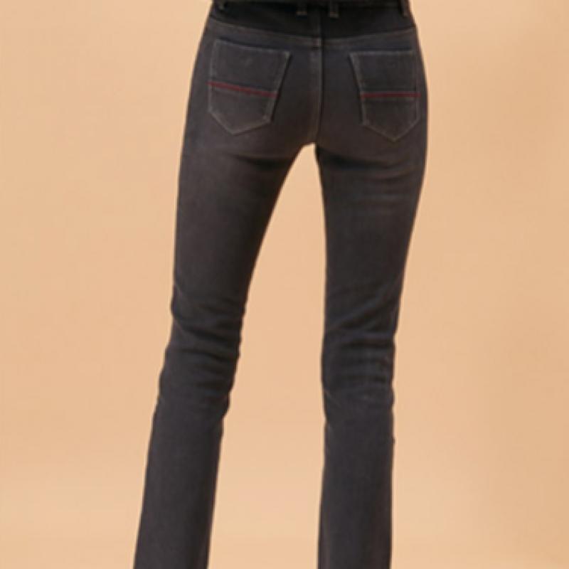Bang Bang Women S Boa Fur Bonded Stretch jeanS Black