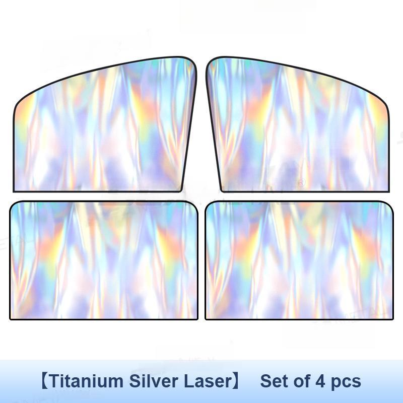 Магнитные солнцезащитные шторки EasyClip для автомобиля - Без клея, УФ-шторки для передних и задних окон | 98% УФ-блок, многоразовая складная шторка для внедорожника/седана