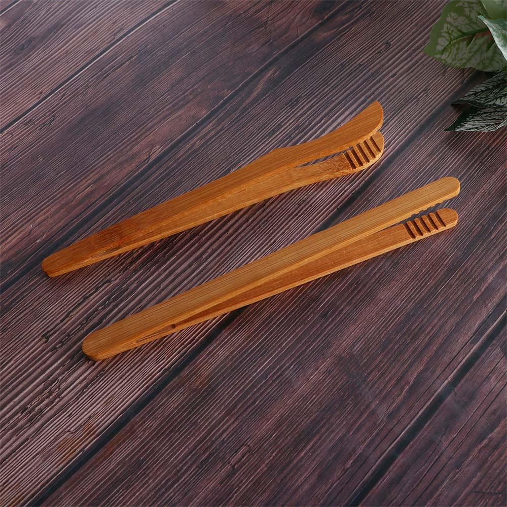Fruits Bread Bamboo Kitchen Clamp Cooking Food Tongs Gripper Toast Clip Tea Tweezer