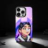 Популярный чехол для телефона V-Valorant C-Clove для iPhone 17,16,15,14,13,12,11 Plus,Pro Max,XS,Цветной серебристый чехол для телефона