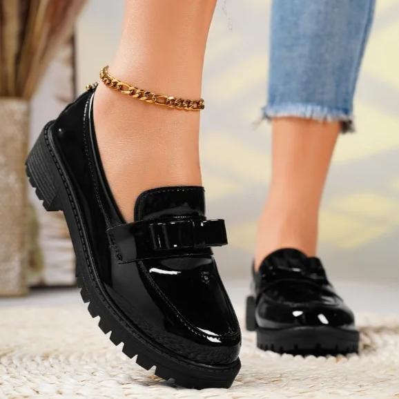 Летние женские новые модные дизайнерские кроссовки с круглым носком в стиле ретро, однотонные, для повседневного шопинга, вечеринки, на толстой подошве.