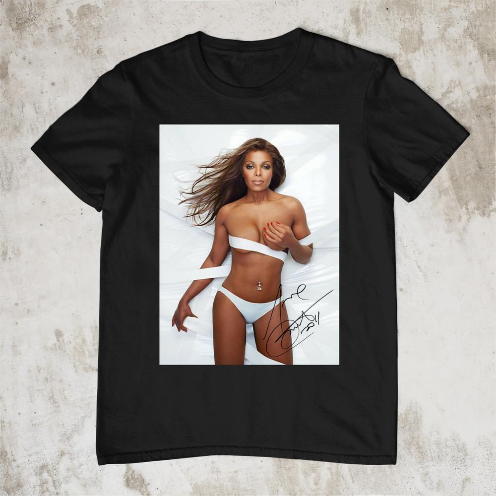 Janet Jackson Singned Cotton Size S-4XL For Fan CG359 Unisex T-Shirt