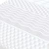 Vidaxl Materac Piankowy, Biały, 100X220Cm, 7-Strefowy, Twardość 20 Ild