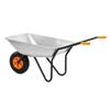 Brouette de jardin - SPRINGOS - GA0256 - 120 L - Acier galvanisé - Roue pneumatique - 100 kg