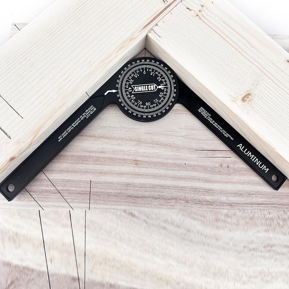 7-Inch Professional Miter Saw Protractor - Laser-Engraved Angle Gauge for Precision Woodworking & Carpentry ( High-Accuracy)