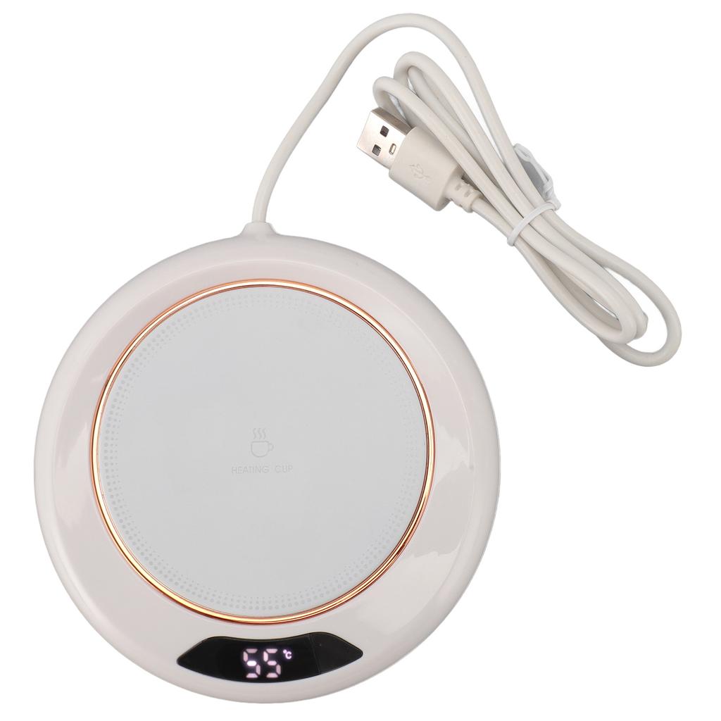 Electric Coffee Warmer 3 Temp Settings Timer USB Power Supply Automatic Coffee Heater for Home
