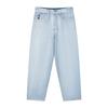 Mens Relaxed Straight Fit Denim Jeans Hip Hop Streetwear Skateboard Pants Cotton Mid-Rise Washed