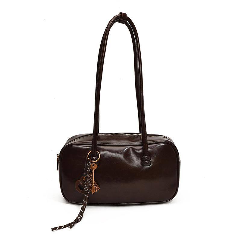 IELGY Ladies Oil Wax Leather Portable Shoulder Bag