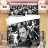 Постельное белье Johnny Hallyday Пестрый пододеяльник Покрывало Наволочка Комплекты из 3 предметов Детский Взрослый Размер Домашний текстиль