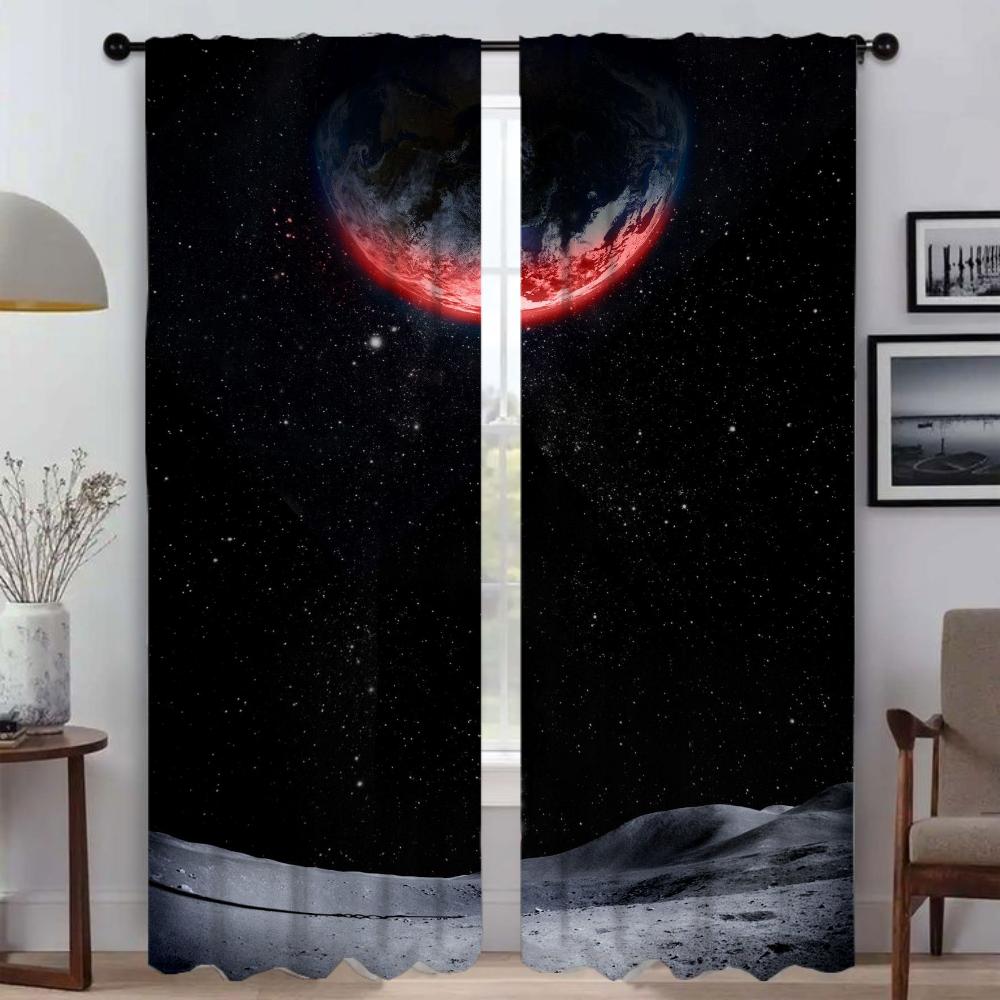 Set Of 2 Modern Evangelions Shades Living Room Curtains Camera Window Curtain Halloween Decoration Home Interior Polyester Ideal For Great