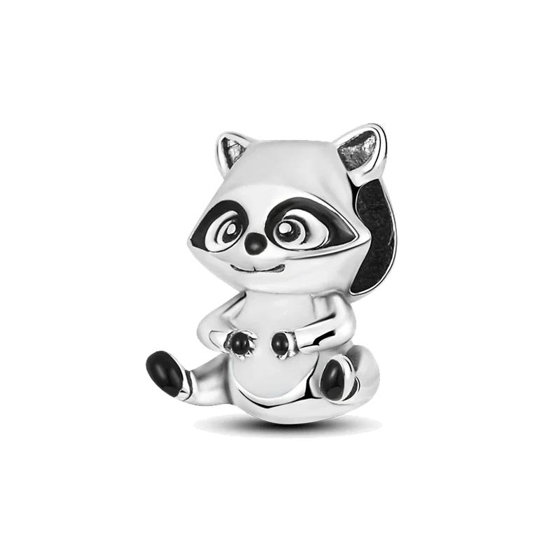 Браслеты Charm Fit Original Медь Милое Животное Сова Кошки Морская Черепаха Бусины Женский Кулон Бусины Изготовление Украшений