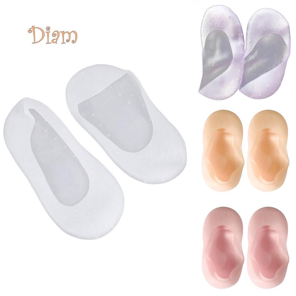 FS Silicone Gel Anti-Slip Socks Sole Cover Heel Dry Fissure Foot Care Protector Caring